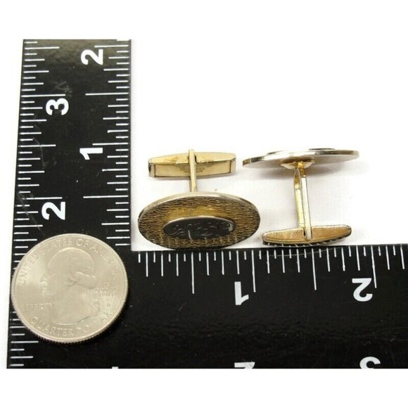 Vintage Gold 1/20 12KGF Monogrammed "SRK" Cufflinks - Picture 8 of 13